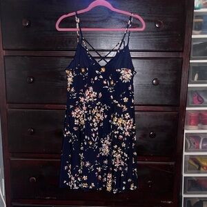 #22 Chic Floral Midi Dress with Spaghetti Straps